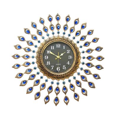 China Antique Retro Eye Blue Eye Style Wall Clock Decor Gift Insti Room Decor Circular Circular Wall Clock Decor Antique Retro Eye Turkish Clock for sale