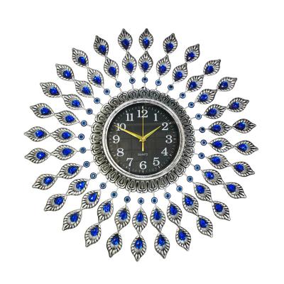 China Antique Retro Eye Blue Eye Style Wall Clock Decor Gift Insti Room Decor Circular Circular Wall Clock Decor Antique Retro Eye Turkish Clock for sale