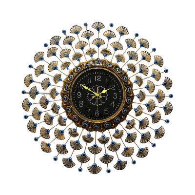 China Vintage Retro Wall Clock Style Evil Eye Circular Christmas Ornament Gift Decoration Antique Gold Antique Room Decor for sale