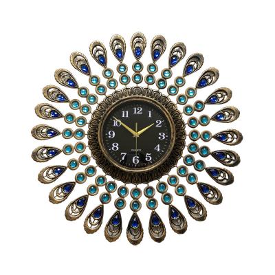 China Antique Retro Eye Blue Eye Style Wall Clock Decor Gift Insti Room Decor Circular Circular Wall Clock Decor Antique Retro Eye Turkish Clock for sale