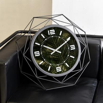 China Simple Modern Nordic Antique Personality Wall Clock Living Room Wall Clock Style Wall Hanging Watch Household Atmosphere Hanging Fashion for sale