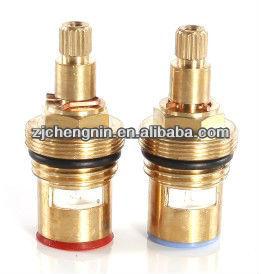 China Double Thread G1/2 Brass Ceramic Cartridge Faucet Mixer Valve Core Parts For Mixer Taps for sale