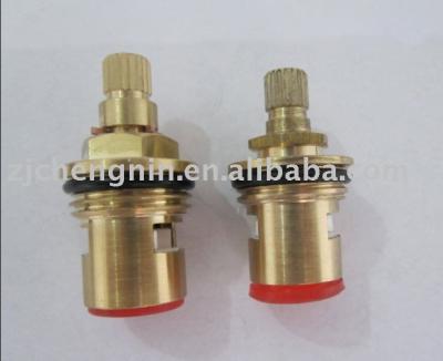 China Faucet certridge ceramic valve, ceramia dics faucet cartridge, faucet fitting, europe brass shaft, classic intellectual work, brass cartridge 1/2