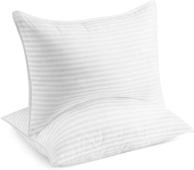 China Soft White Microfiber Rectangle Pillow with Medium Softness Level for sale