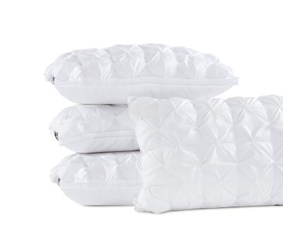 China Waffle Gusset White Microfiber Pillow Double Stitching Design Breathable for sale