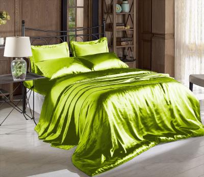 Chine Des draps de lit en satin de luxe Hypoallergénique Des draps en satin de haute qualité Résistant à la décoloration Toute saison à vendre