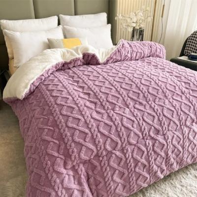 Cina Rosa Super King Vello Letto Invernale Calore Super Morbidezza Vello King Size Letto in vendita