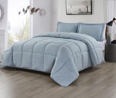 China Plain Cationic Comforter Quilted Patroon Comfortable Poly Fiber Quilt Hypoallergenic Te koop