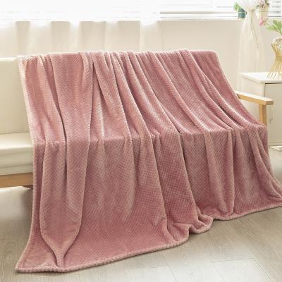 China Soft Coral Fleece Blanket for Adults Highly Breathable Long Lasting Comfort and Warmth. for sale