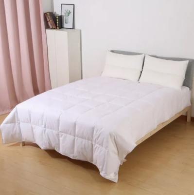 China White Home King Solid Ployester Comforter met Pipe Duvet Quilt Te koop