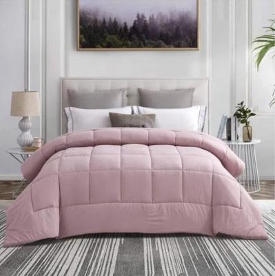 China Pink Custom Design Bettwäsche Box Quilted Queen Size Polyester Mikrofiber All Season Comforter zu verkaufen