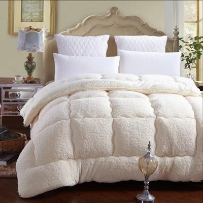 China Soft Sherpa Fleece Cashmere Sherpa Quilt Microfiber Double Side Comforter Bicolor for sale