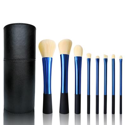 China Angular blush synthetic powder eye base 8pcs cosmetic brushes and travel makeup brushesmakeup brush makeup brush set for sale