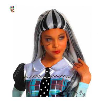 China Silky Straight Monster High Wave Kids Frankie Stein Halloween Party Wigs HPC-0011 for sale