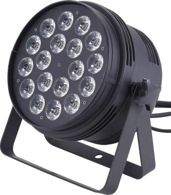 China 2020 STEP MJ Par 18*6-IN-1 3watt RGBWA-UV LED Par Light, 18pcs 3W LED Party Par Light 18x3w 5 in 1 IP65 led flat par wall washer light for sale