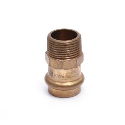 China DN20 Brass Straight Pump 20mm PE Pipe Fittings With Male Thread DN20 DN25 for sale