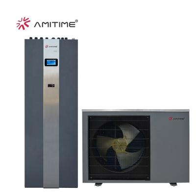 China Outdoor Factory A+++ 6kW Wifi Custom Function Air Source All In One Domestic Hot Water Heat Pumps R32 With 250L Water Tank for sale