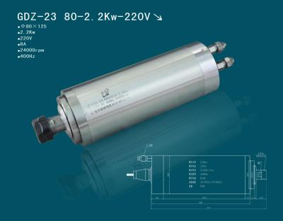 China good quality 2.2kw water cool cnc milling spindle motor for sale