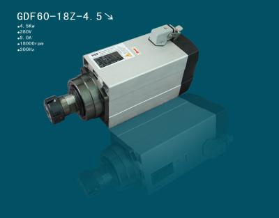 China high precision 220v/380v ER20 4.5kw electric spindle motor water-cooled cnc spindle motors for sale