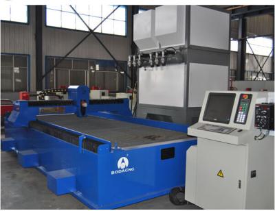 China cnc flame and plasma cutting machine for cutting 2000*7000mm steel plate for sale