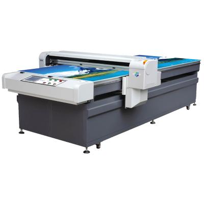 China Hotels Digital Inkjet Printer Large Format CMYK+W+Varnish I3200 UV Flatbed 1225 Printhead for sale