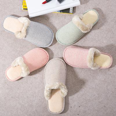 China Fashion Warm Office Winter Thermal Office Slippers Artificial Fur Slippers Womens Baiyi Cotton Shoes for sale