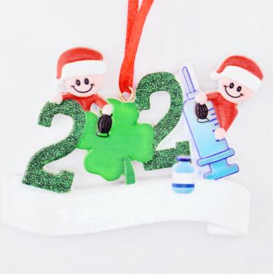 China Eco-friendly Wholesale Resin Survived Family Party Christmas Tree Ornaments Decoration for sale