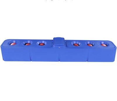 China Cattle Water Trough TPT401BLH is a blue corrosion-resistant trough with six holes for sale