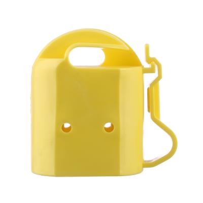 China PE Plastic Electric Fence Insulators T Post / Y Post Cap Topper Insulators Yellow Color for sale