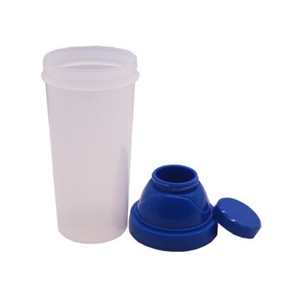 China 2021 Viable New Custom Cheap Portable Gym Workout Protein Shaker Water Bottle With Milk Powder Container for sale