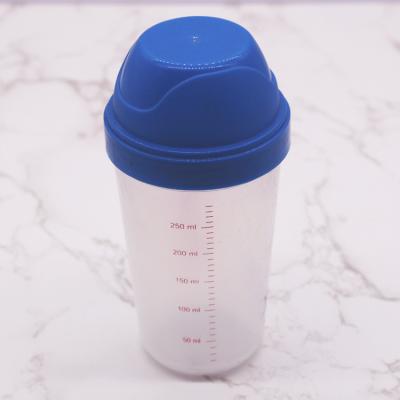 China Wholesale Sustainable Drink 320ml Round Bpa Fruit Juice 350ml Clear Time Marker Free Plastic Water Shaker Bottle for sale