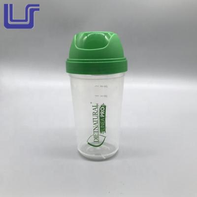 China Logo Workout Gym Sport Customizable Plastic Protein Shaker Water Bottle Cheapest BPA Free Color Viable Mix For Drinking for sale