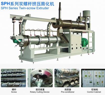 China Bird Overview of Foodstuff Food Pet Food Snack Use Extrusion Machine / Twin Screw Extruder Featured By Qidong for sale