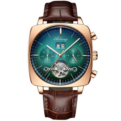 China Day/date ready to ship fashionable design hot sale brand Ailang 8655 calendar week square automatic mechanical men wristwatches for sale