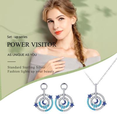 China Good Price Durable Jewelry Made In China Fashionable Jewelry Gift For Women Sterling Silver Jewelry Sets for sale