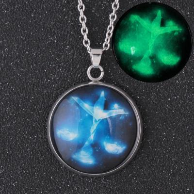 China Luminous Wholesale Luxury Jewelry For Teenagers Around 12 Horoscope Luminous Star Astrology Pendant Necklace Accessories for sale