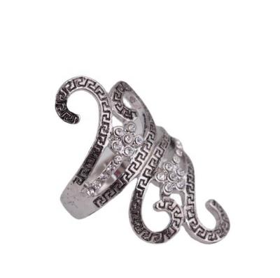 China Personalized Stainless Metal Rings Series Cut Out Style Men's and Women's Rhinestone Rings for sale