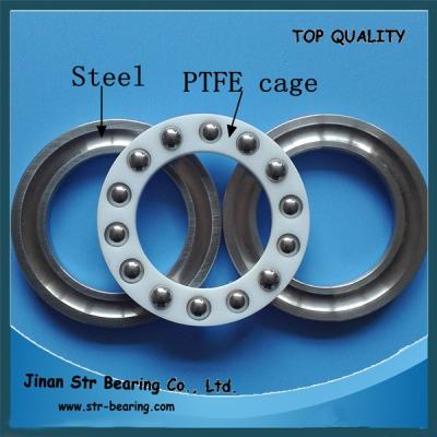 China Chrome Steel 90x120x22 Cage Nylon Thrust Ball Bearing With Nylon Retainer 51118 for sale