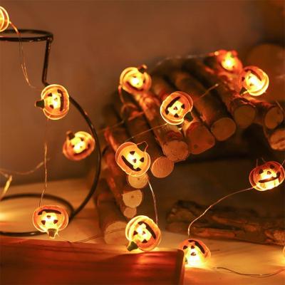 China New Customized Pumpkin Lamp LED String Light Halloween Pumpkin Led String Light In Garden for sale