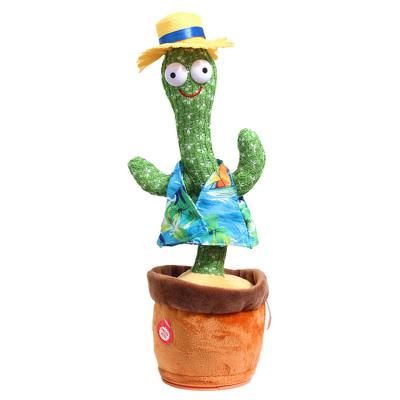 China 2021 Hot Selling Dancing Cactus Toy Gifts Twisting Enchanting Cactus Toy Singing, Talking, Record&Repeating Cactus Plush Dancing You Say Elect for sale