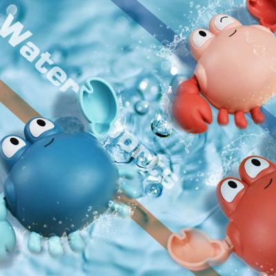 China Children's Toys Children Playing In The Water Crab Toy Clockwork Baby Bathroom Bathing Swimming Toy for sale