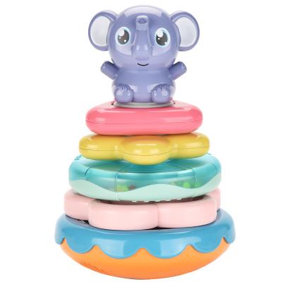 China Toy Tumbler Baby Elephant Children 3-6 Years Funny Educational Music Lighting Ring Enlightenment Educational Early Education toys for sale