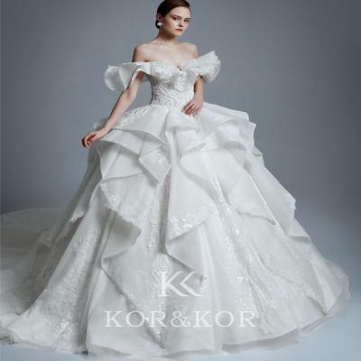 China Kor Kor Wedding Dress Anti-Static Wedding Dress Vestidos de noiva KK11015 for sale