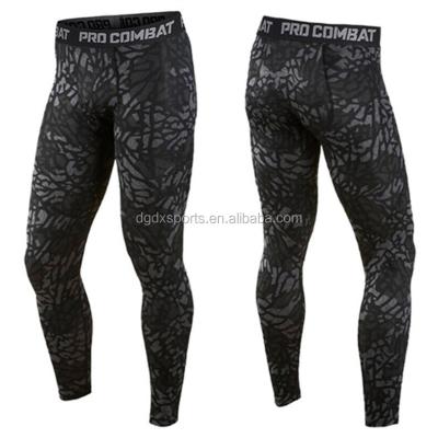 China Running Pants Antibacterial Tight Base Layer Compression Gaiters Men, Digital Printing for sale