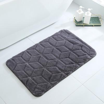 China Newest Washable Single Tufted Bathroom Floor Mat Household Entrance Dust Removal Anti Slip Mat for sale