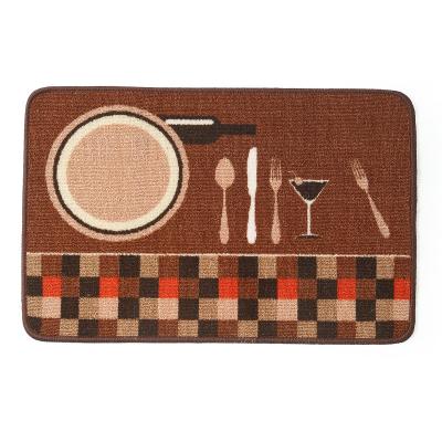 China Direct Selling Washable Restaurants Absorbent Non Slip Mat Simple Modern Cute Cartoon Kitchen Mat for sale