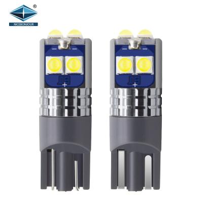 China Non Polarity T10 W5W Super Bright 168 Led Marker Lamp 3030 6SMD Car Reading Dome Light 194 Led Car Auto Interior Lights Led T10 for sale