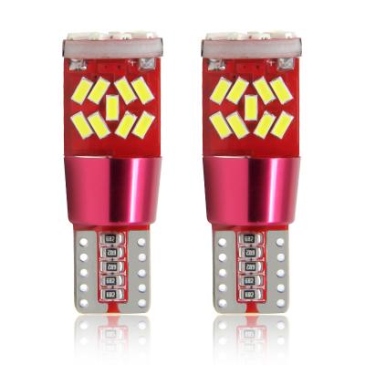 China Canbus factory price Canbus t10 led car light 3014 auto led car interior light bulb 27SMD for sale