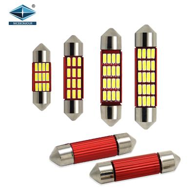 China Hot Sales c5wLED 4014smd 31mm 36mm 39mm 41mm Non-polarity License Plate Festoon LED Car Light Canbus LED License Plate Light for sale