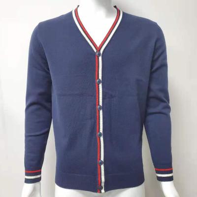 China Anti-wrinkle Mens Knitted Button Cardigan Long Sleeve Style for sale